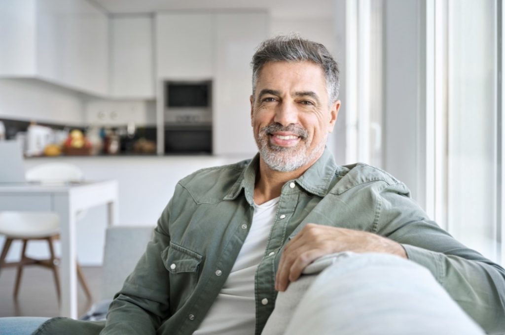 Man feeling energized after personalized testosterone treatment at Restorative Health of Colorado in Golden, CO