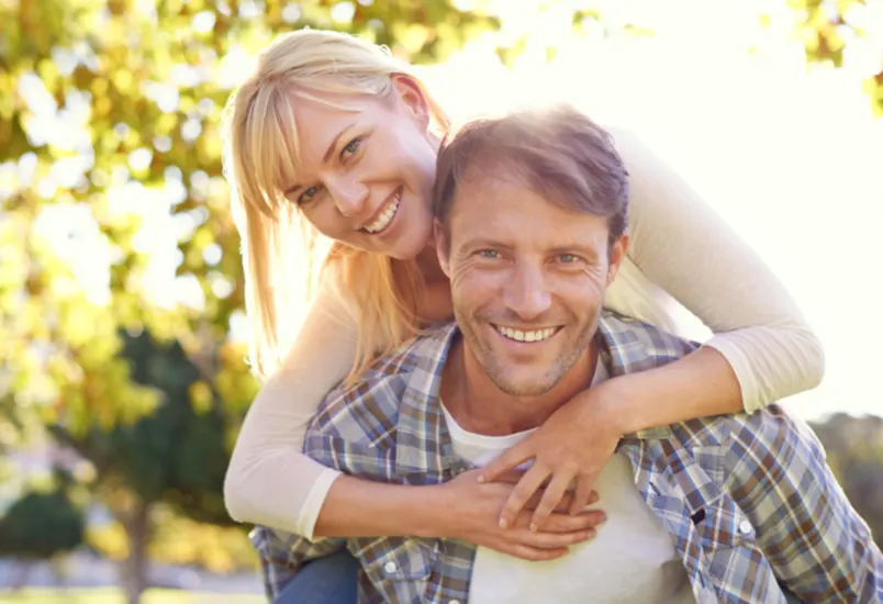happy couple after hormone therapy at restorative health of Colorado